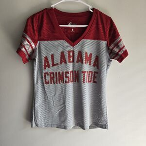 4HER Alabama Crimson Tide Red Grey College Jersey Shirt Women's Size M